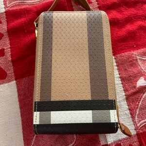 Stylish Brown and Black crossbody purse